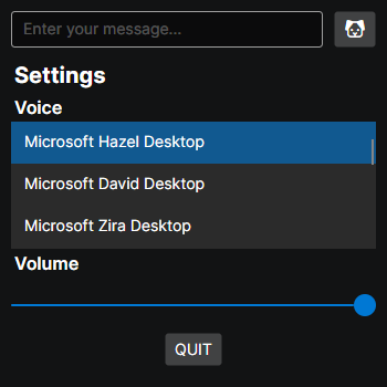 Application's current design