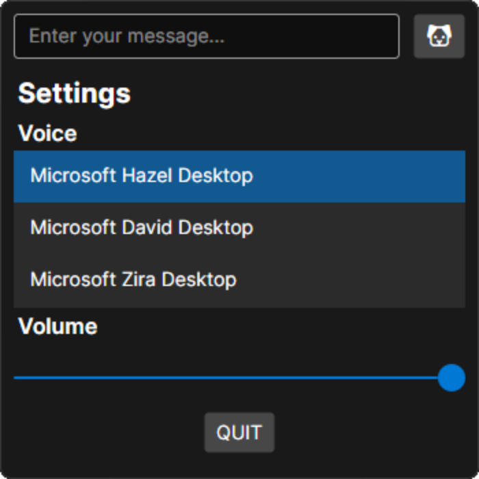 Application's current design